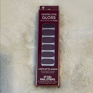 Dashing Diva Gloss Ultra Shine Gel Nail Strips - Purple